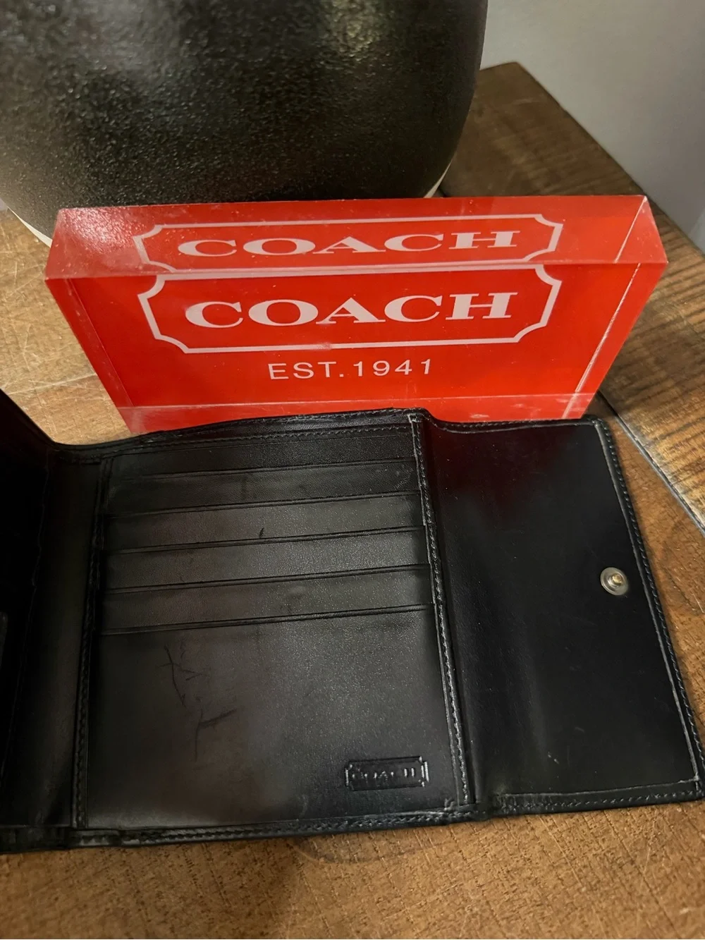 Coach Vintage Black Wallet